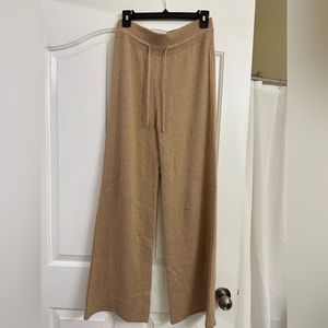 Le ORE size Small, 100% cashmere tie wide leg pant